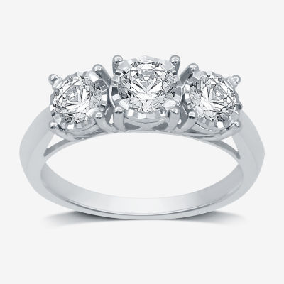 3 Diamond engagement ring