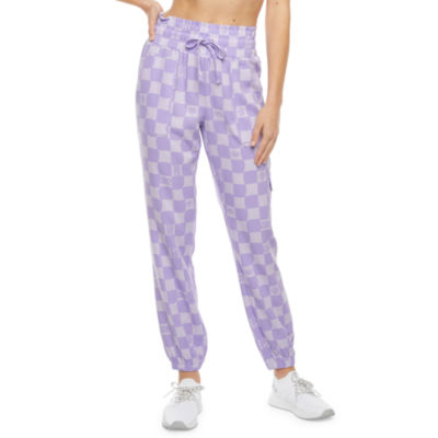 Juicy By Couture Womens High Rise Pant, Lilac Check - JCPenney