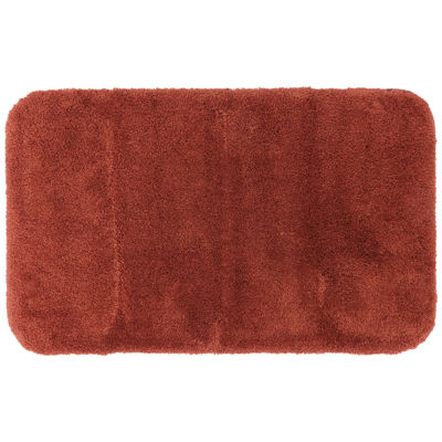 Red Velvet Bathroom Mat, Mat Size: 16x24inch