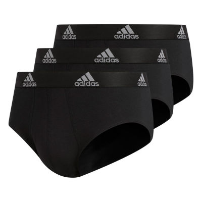 adidas Men's Stretch Cotton Boxer Brief Underwear (4-Pack), Black