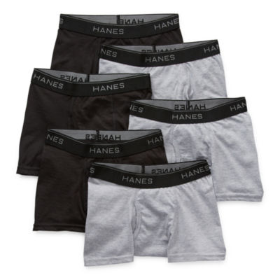 Hanes Little & Big Boys 5 Pack Boxer Briefs, Color: Black - JCPenney