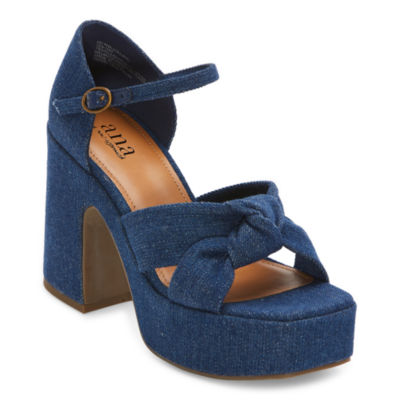 Navy blue deals heels jcpenney