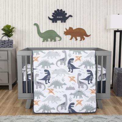 Trend Lab Prehistoric Dino 3 pc. Crib Bedding Set Color Blue JCPenney