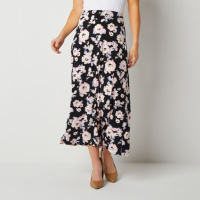 Black Label by Evan-Picone Womens Mid Rise Maxi Skirt, Color: Black Tutu  Pink - JCPenney