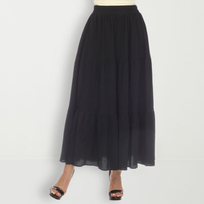 Black maxi skirt jcpenney sales