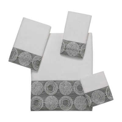 Silver decorative bath discount towels