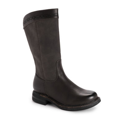 Muk Luks Womens Logger Whistler Stacked Heel Dress Boots Color Black JCPenney