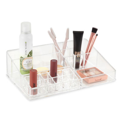 Home Expressions Acrylic 6-Compartment Makeup Organizer with