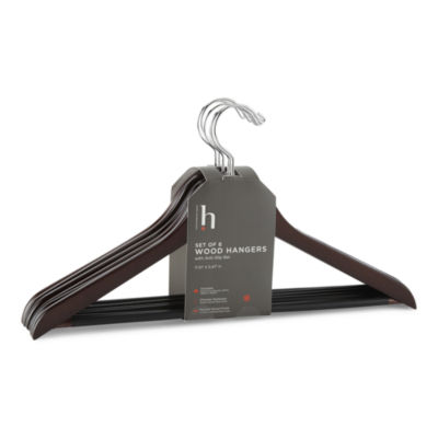 Home Expressions 6-pc. Wood Hangers - JCPenney