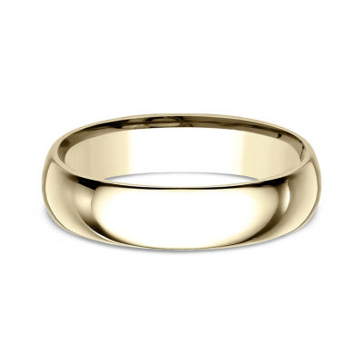 Details about   10K Yellow Gold 5mm Flat Wedding Band Lightweight Ring Sizes 4-14 