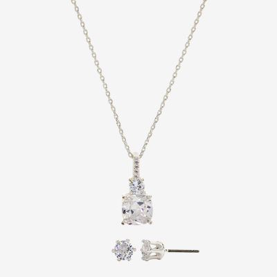 Sparkle Allure Womens Cubic Zirconia Pure Silver Over Brass