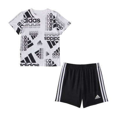 adidas Baby Boys 2-pc. Short Set, Color: White - JCPenney