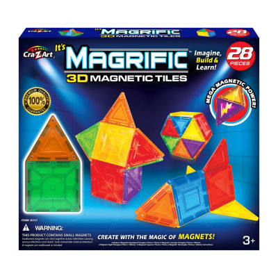 Magrific 100 piece store magnetic tiles