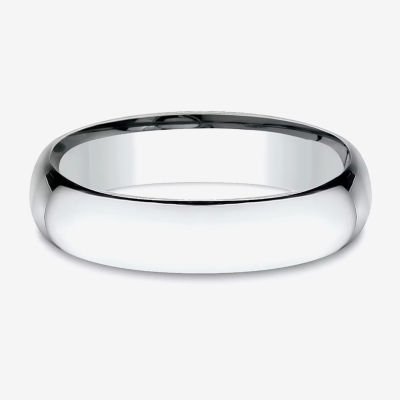 14k white gold 5mm deals men's wedding band