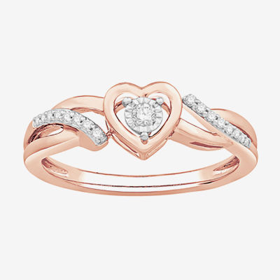 White gold deals heart promise ring