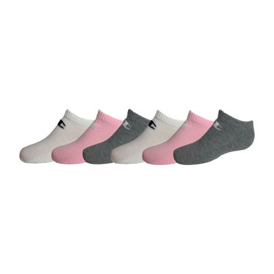 Champion Big Girls 6 Pair Low Cut Socks Color Pink Candy