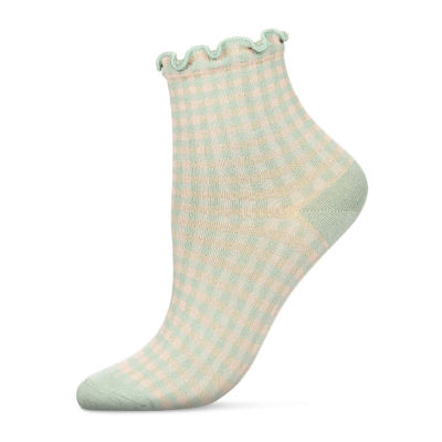 Memoi Ruffle Cuff 1 Pair Quarter Socks Womens - Jcpenney