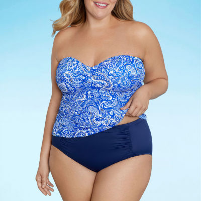 Liz claiborne plus store size swimwear