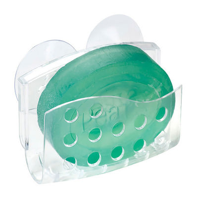 Kenney Home Soap Dish, Suction Cup, Clear