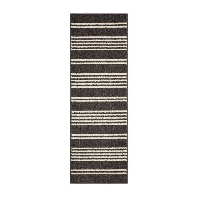 Mohawk Home Striped Utility Mat Tan Indoor/Outdoor 24 in. x 72 in. Utility Door Mat