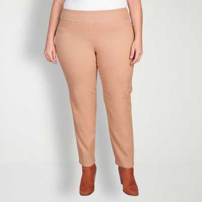 Liz Claiborne-Plus Emma Womens Mid Rise Slim Fit Ankle Pant