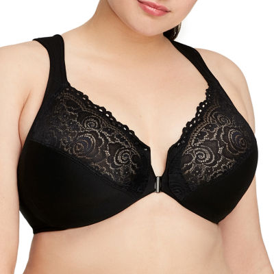 Vanity Fair Womens Front Closure with No-Poke Underwire Bra Full
