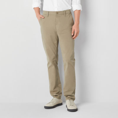 Slim Fit Flat-Front Chinos