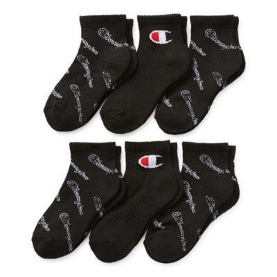 Champion Big Boys 6 Pair Quarter Socks