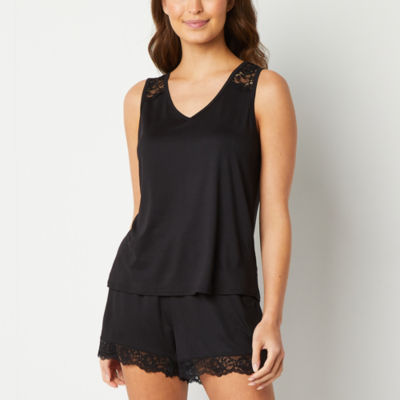 Womens sleeveless pajama outlet tops