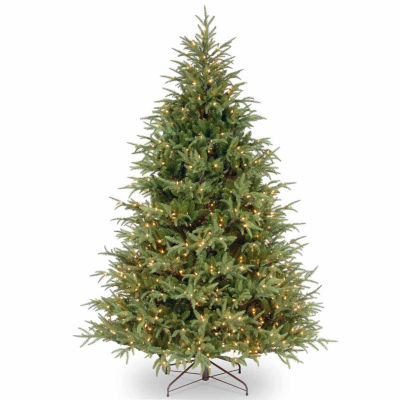 National Tree Co. 7 1/2 Foot Frasier Grande Hinged Fir Pre-Lit Christmas Tree, Color: Green 