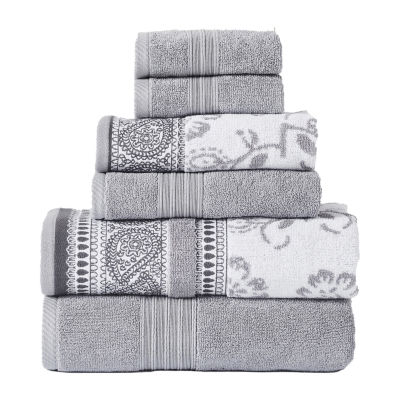 Modern Threads Ophelia 6-pc. Bath Towel Set 5YDJQOPE-STN-ST - JCPenney