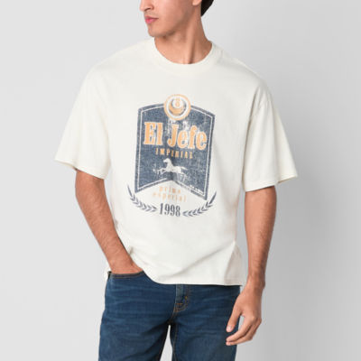 Arizona Mens Short Sleeve Boxy Fit Graphic T-Shirt, Color