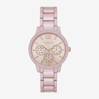 Pink discount geneva watch