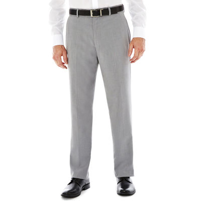 Stafford® Travel Flat-Front Sharkskin Dress Pants - Classic - JCPenney