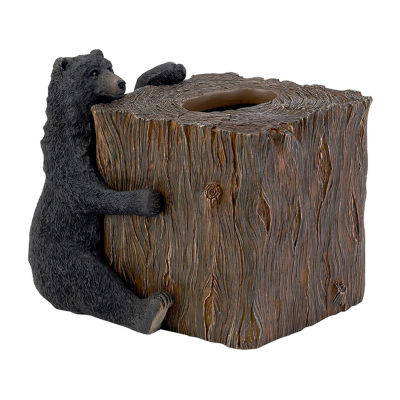 Tree Stump Bear Tissue Box