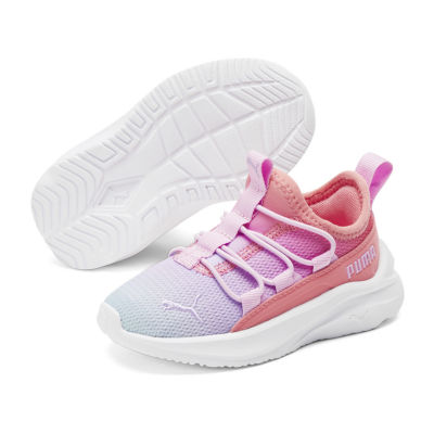 Pink and hotsell purple puma shoes