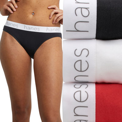 Hanes Originals Ultimate Women's Cotton Stretch Bikini Underwear - 3 Pack -  Gray, L - Fred Meyer