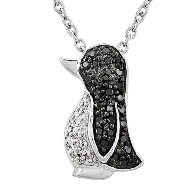 Diamond hot sale penguin necklace