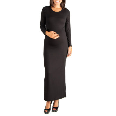 24seven Comfort Apparel Maternity Long Sleeve Maxi Dress - JCPenney