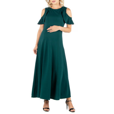 24seven Comfort Apparel Maternity Long Sleeve Maxi Dress - JCPenney