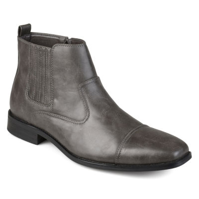 Grey dress boots mens hotsell