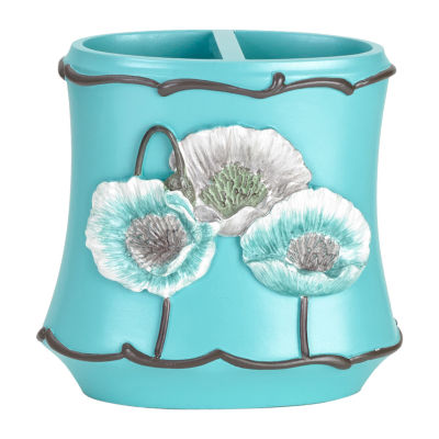 Popular Bath Poppy Fields 4-pc. Bath Accessory Set 964639, Color: Blue -  JCPenney