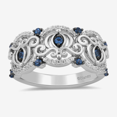 Enchanted Disney Fine Jewelry Womens 1 6 CT. T.W. Genuine Blue