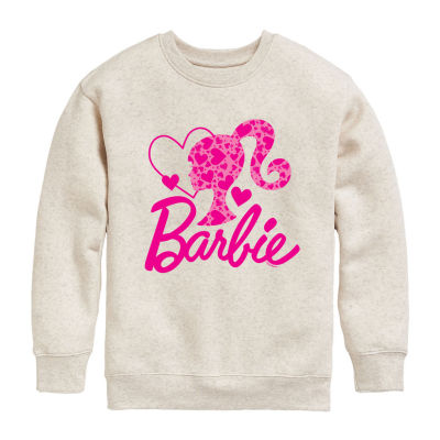 Little Big Girls Crew Neck Long Sleeve Fleece Barbie Sweatshirt JCPenney