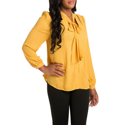 Jcpenney sales yellow blouse