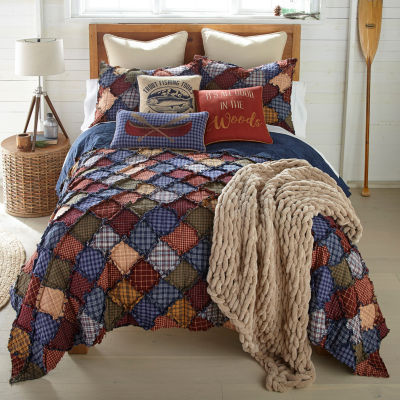 Donna Sharp Blue Ridge 3-pc. Quilt Set, Color: Blue Red Green - JCPenney