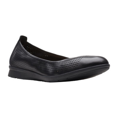 perle zone mineral Clarks Womens Jenette Ease Slip-On Shoe, Color: Black - JCPenney