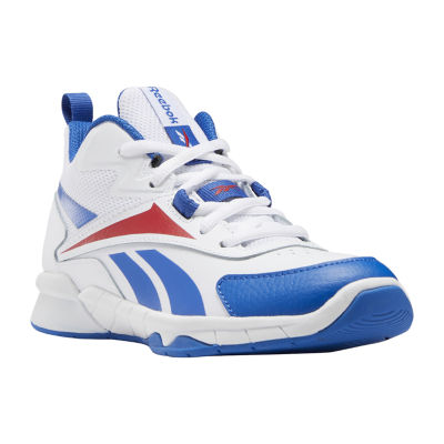 Reebok More Buckets Little Big Boys Basketball Shoes, Color: White Blue Red - JCPenney