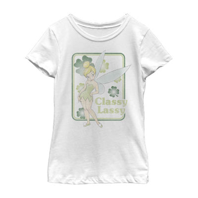 Disney Collection Little & Big Girls Crew Neck Short Sleeve