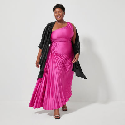 Jcpenney plus size dresses purple sale